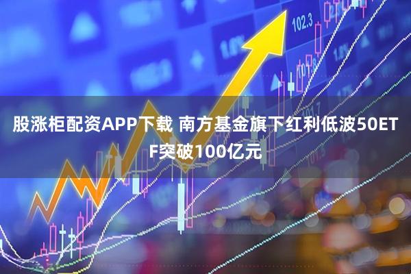股涨柜配资APP下载 南方基金旗下红利低波50ETF突破100亿元