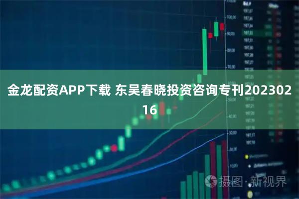 金龙配资APP下载 东吴春晓投资咨询专刊20230216