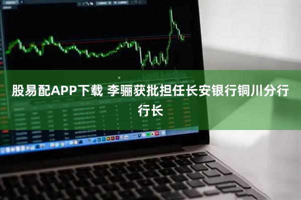 股易配APP下载 李骊获批担任长安银行铜川分行行长